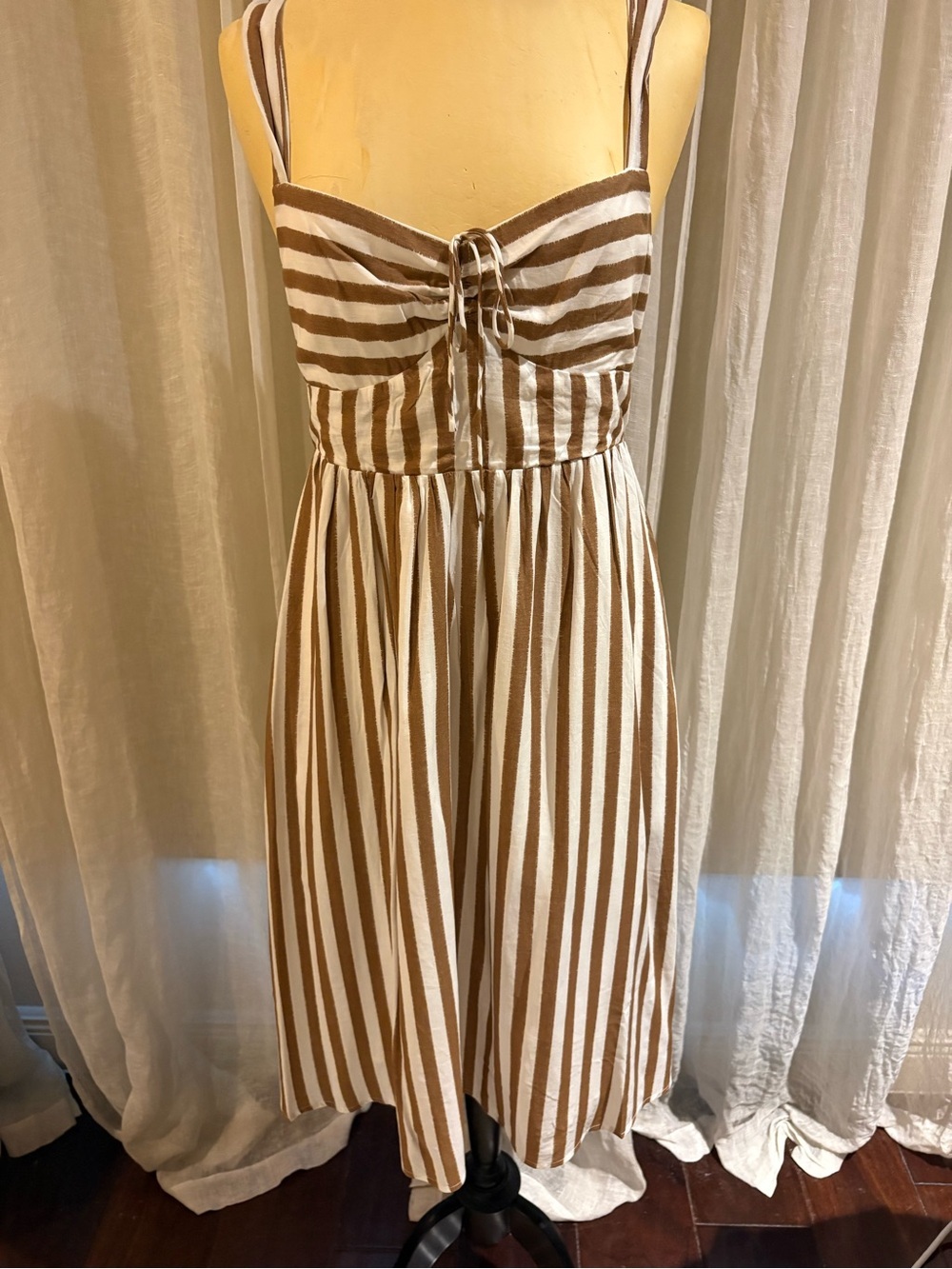 Steve Madden White Smocked Dress